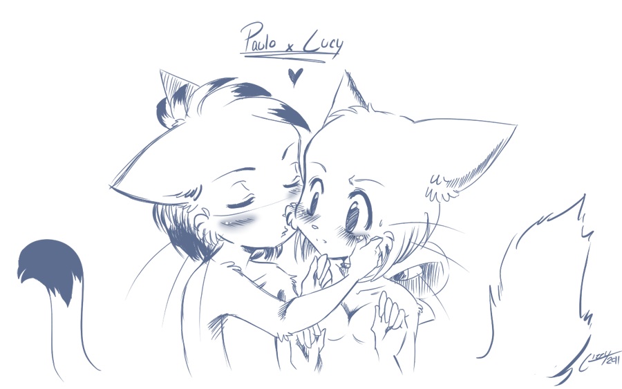 Candybooru image #3666, tagged with Lucy Paulo PauloxLucy rishi-chan_(Artist) sketch
